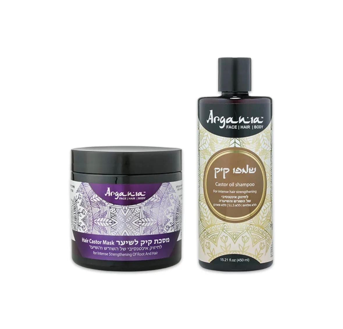 סט שמפו קיק (450 מ"ל) + מסיכה קיק (500 מ"ל)